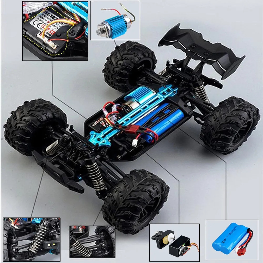 2023 New 1:16 Scale Large RC Cars 50km/h High Speed RC Cars Toys for Boys Remote Control Car 2.4G 4WD Off Road Monster Truck