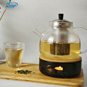 Professional Teapot Warmer with Candle Holder Stainless Steel Tea Pot Heater Heating Device