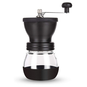 Adjustable Washable Hand Crank Portable Ceramic Burrs Coffee Bean Mill Mini Conical Manual Coffee Grinder