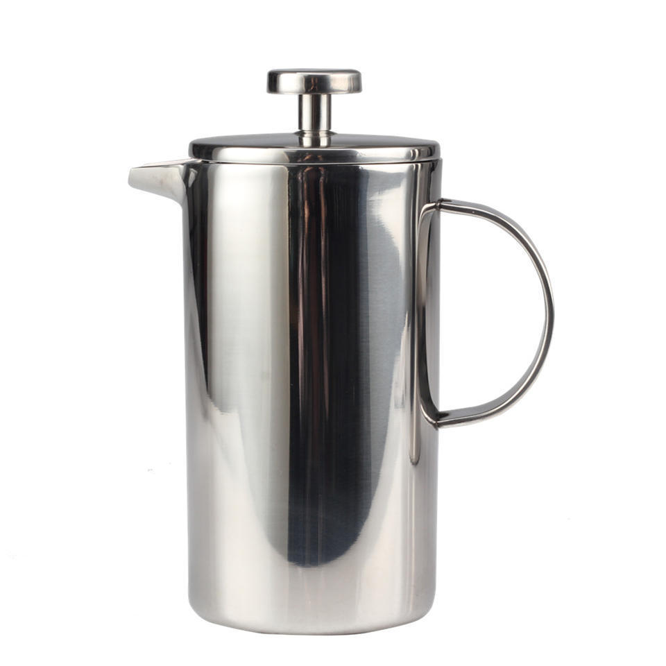 304 Grade Stainless Steel, Double Wall Insulated French Press Coffee Maker