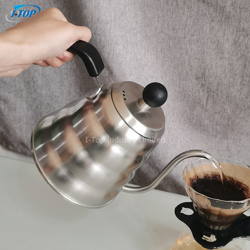 Hot Gooseneck Kettle Pour Over Coffee Kettle with Thermometer Tea Pot with Triple Layered Base AntiRust Design for all Stovetops