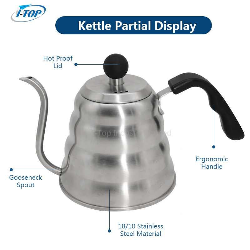 Hot Gooseneck Kettle Pour Over Coffee Kettle with Thermometer Tea Pot with Triple Layered Base AntiRust Design for all Stovetops