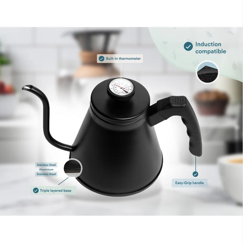 High Quality Black Tea Coffee Pour Over Coffee Kettle Pot Stainless Steel Gooseneck kettle