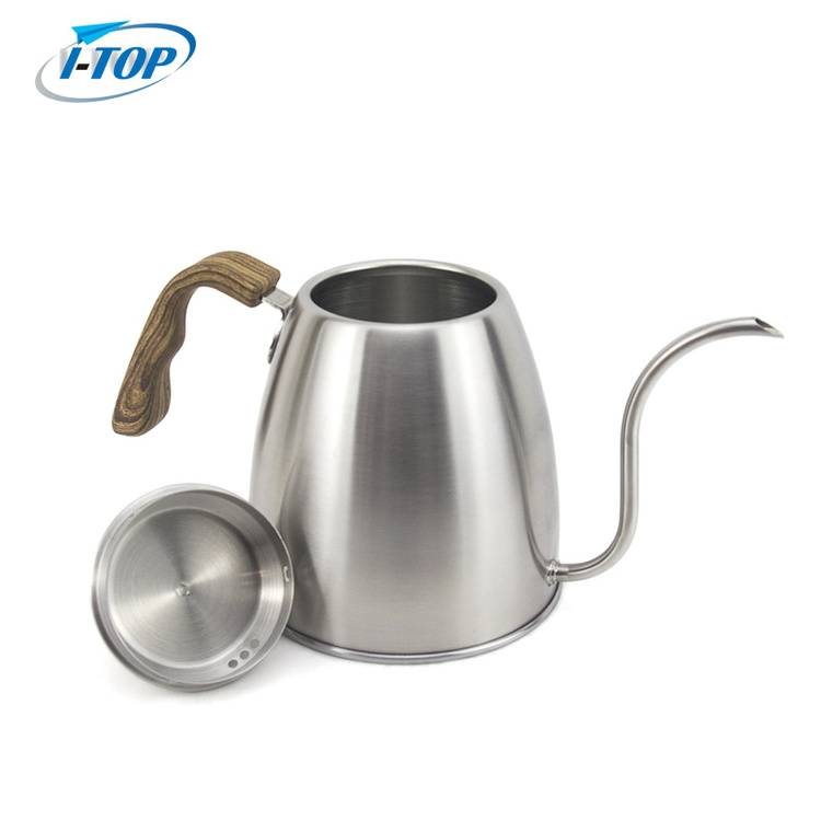 Fashion Stainless Steel Handle Drip Coffee Tea Pot Long Gooseneck Pour Over Coffee Kettles