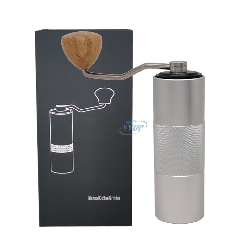 Wholesale Portable Outdoor Stainless Steel Hand Coffee Mill Manual Coffee Bean Grinder For Espresso