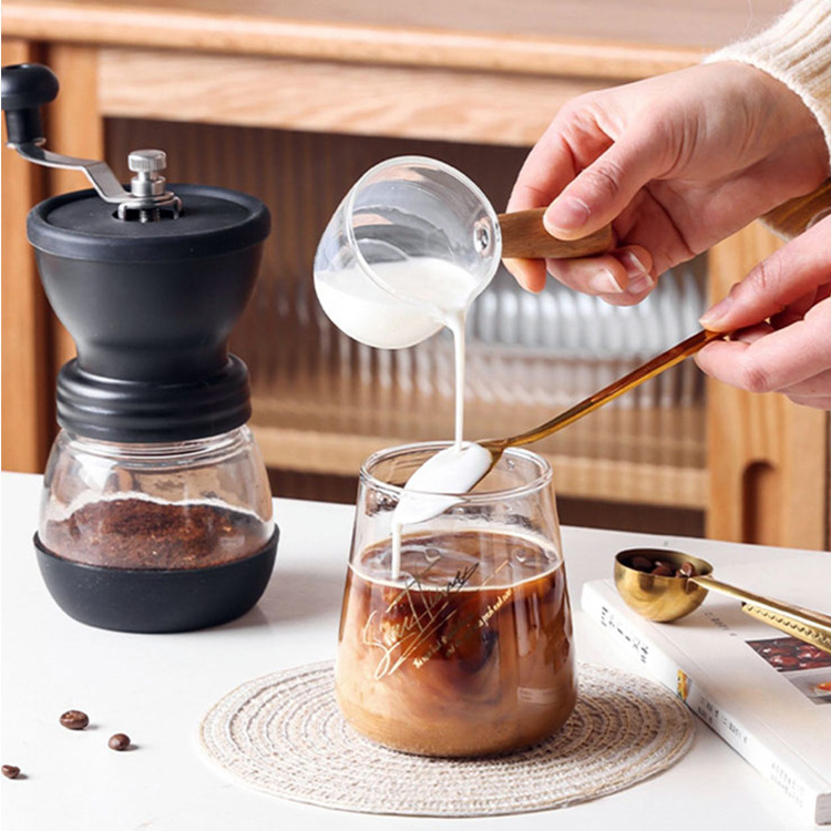 Adjustable Washable Hand Crank Portable Ceramic Burrs Coffee Bean Mill Mini Conical Manual Coffee Grinder