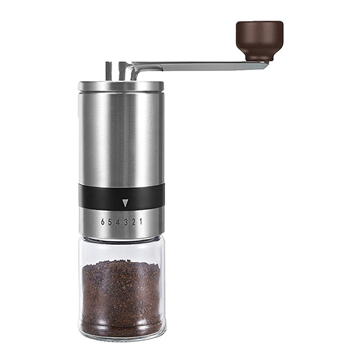 Mini Coffee Grinders Manual Commercial Espresso Cafe  Stainless Steel Hand Crank Coffee Grinder For Sale