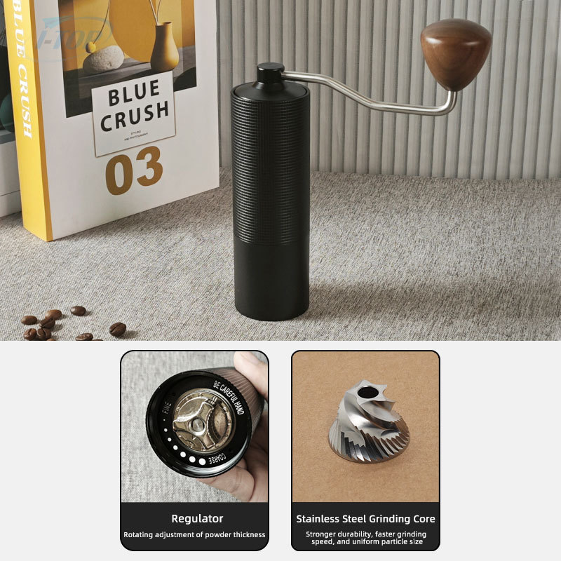 Custom Logo Travel Box Camping Metal Coffee Kettle Dripper Grinder All in 1 Coffee Kits Pour Over Coffee Maker Set Gift