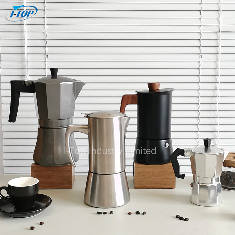 Professional Moka Coffee Pot 150ml 300ml Moka Pot Espresso Coffee Maker