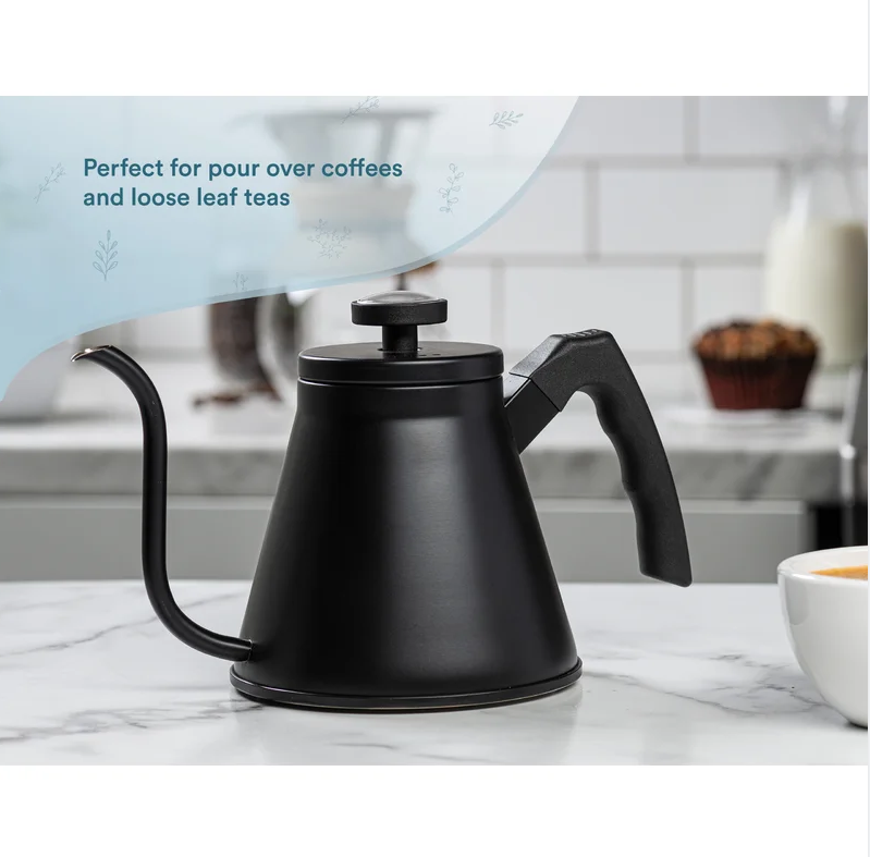 High Quality Black Tea Coffee Pour Over Coffee Kettle Pot Stainless Steel Gooseneck kettle