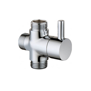 M3/4*M1/2*M1/2 Brass T-type Connector 3 Way Shower Diverter Bathroom Accessory Toilet Bidet T-Adapter Valve