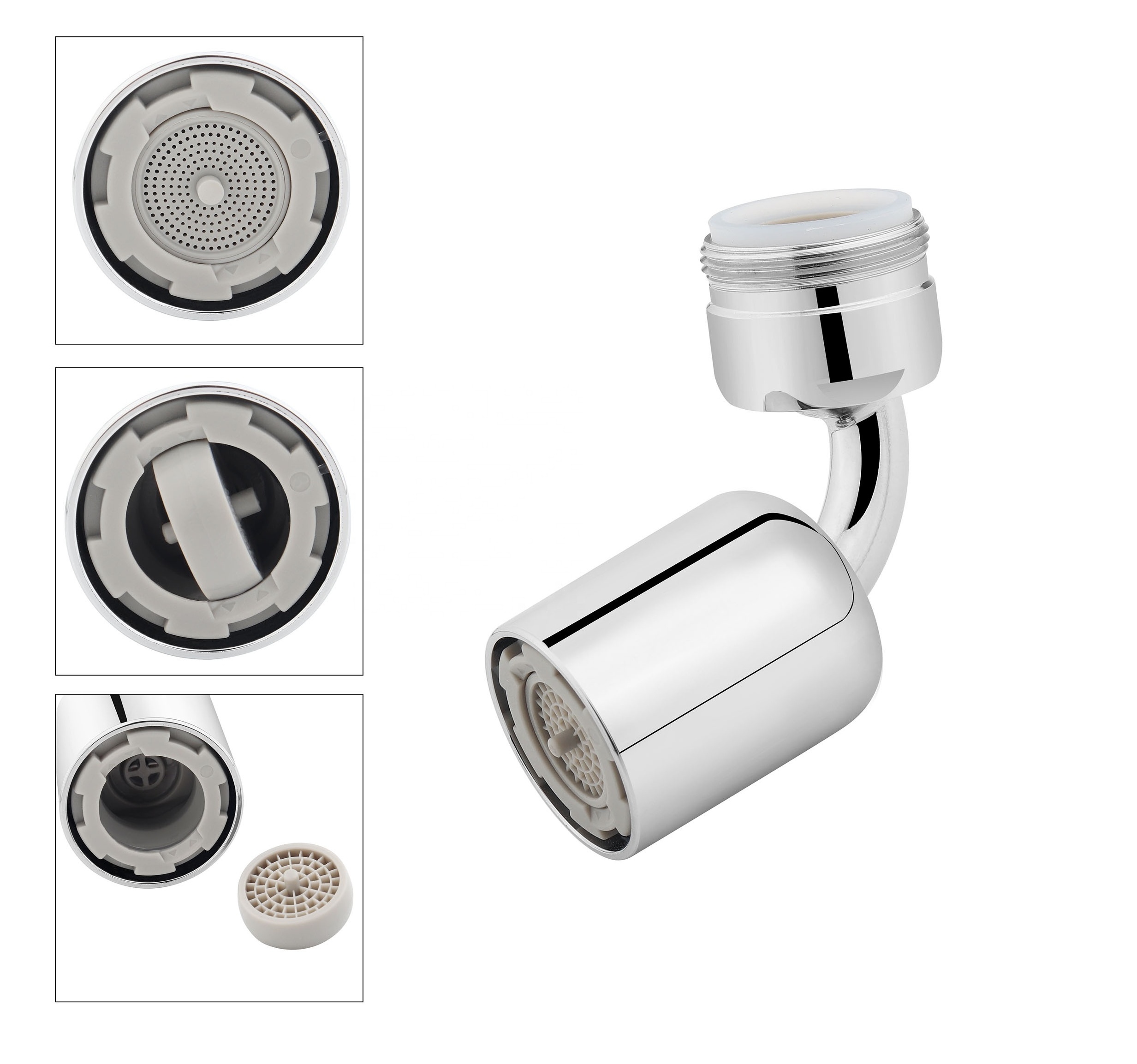 F22/M24 Universal 1080 Degree Kitchen Rotatable Multifunction Bathroom Sink Filter Swivel Extension Water Save Faucet Aerator