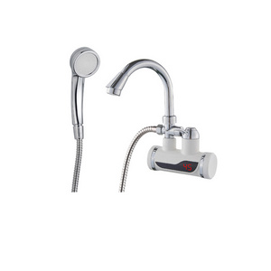 ABS body ceramic valve instant electric heating sink mixer water heating taps with shower kitchen faucet