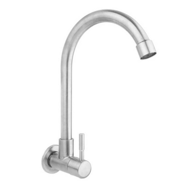 Polished Single Handle Nickel Brushed Kitchen Only Cold Kitchen Faucet Single cold Stainless Steel 304 Sink Faucet