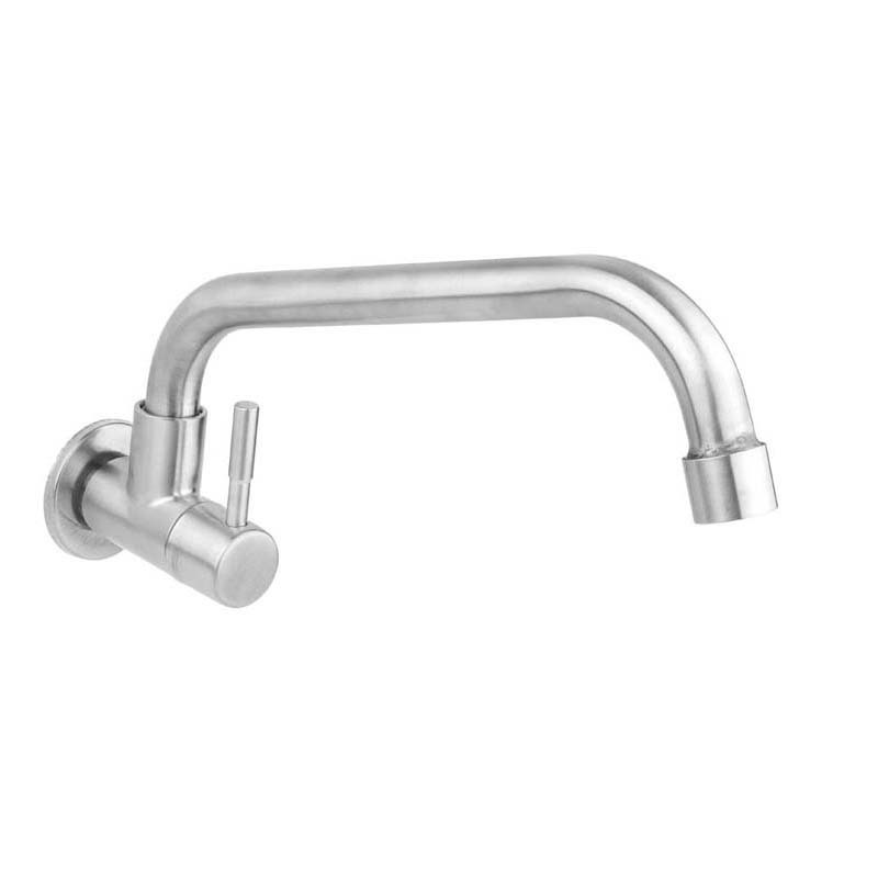 Polished Single Handle Nickel Brushed Kitchen Only Cold Kitchen Faucet Single cold Stainless Steel 304 Sink Faucet