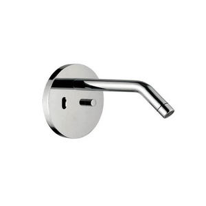 Wall Mounted brass chrome Water Saving automatic faucet Lavatory Bathroom sensor Crystal Wall Basin Mixer