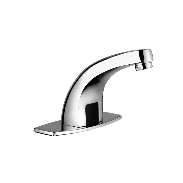 Water Saving  brass chrome Sensor mixer  high quality faucet automatic water tap smart fauc Lavatory Bathroom  Basin Faucet