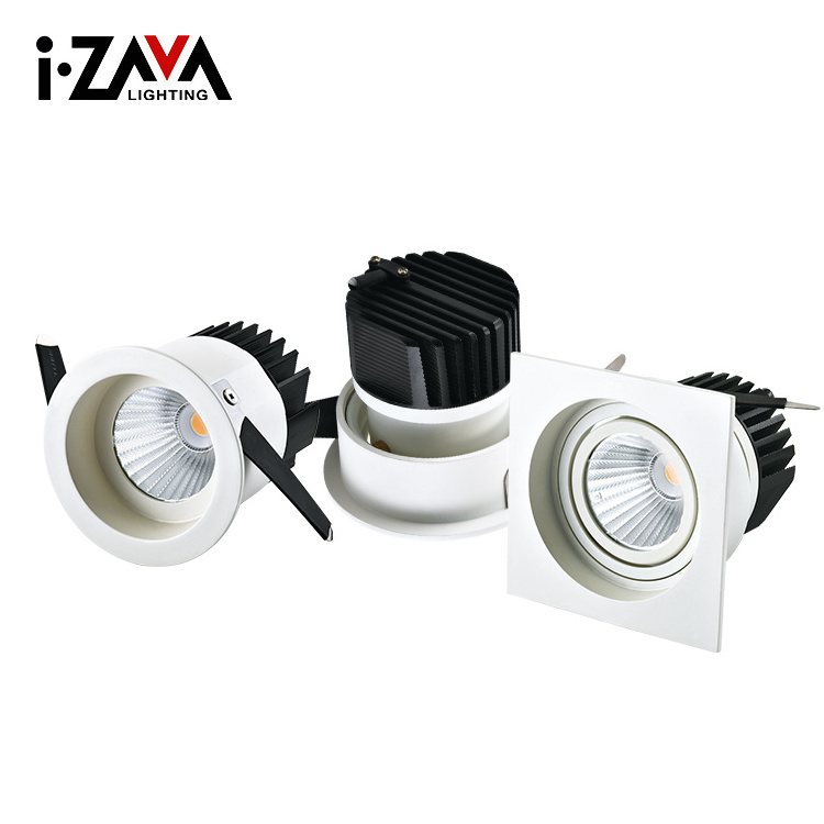 Commercial Indoor Decorative Anti Glare Downlight Ip44 6W 8W 10w 12w Ceiling Recessed Led Spotlight