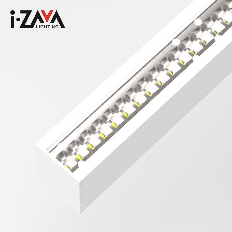 High Lumen Pendant Light Supermarket Offices Libraries Commercial Aluminum 4000K 60W LED Linear Light