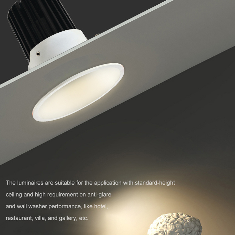 Indoor Home Office Hotel Decorative Round Cob IP20 10W 12W 14W Recessed Installation Led Downlight