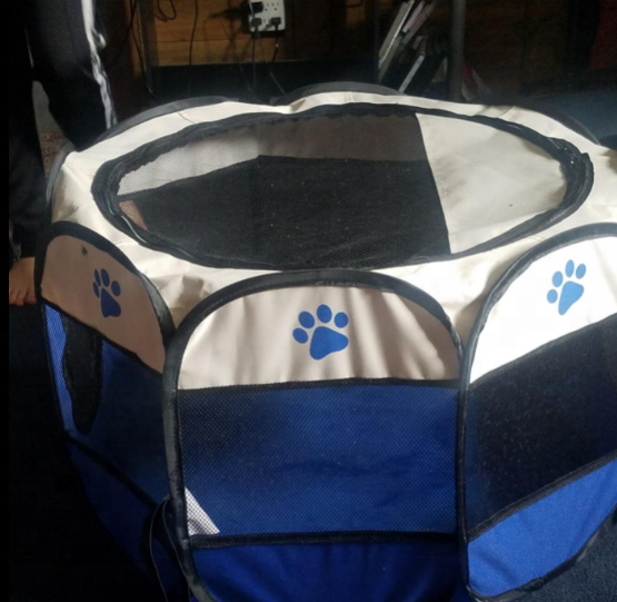 Dog Playpens, Portable Exercise Kennel Tent for Puppies/Dogs/Cats/Rabbits, Dog Play Tent with Removable Mesh