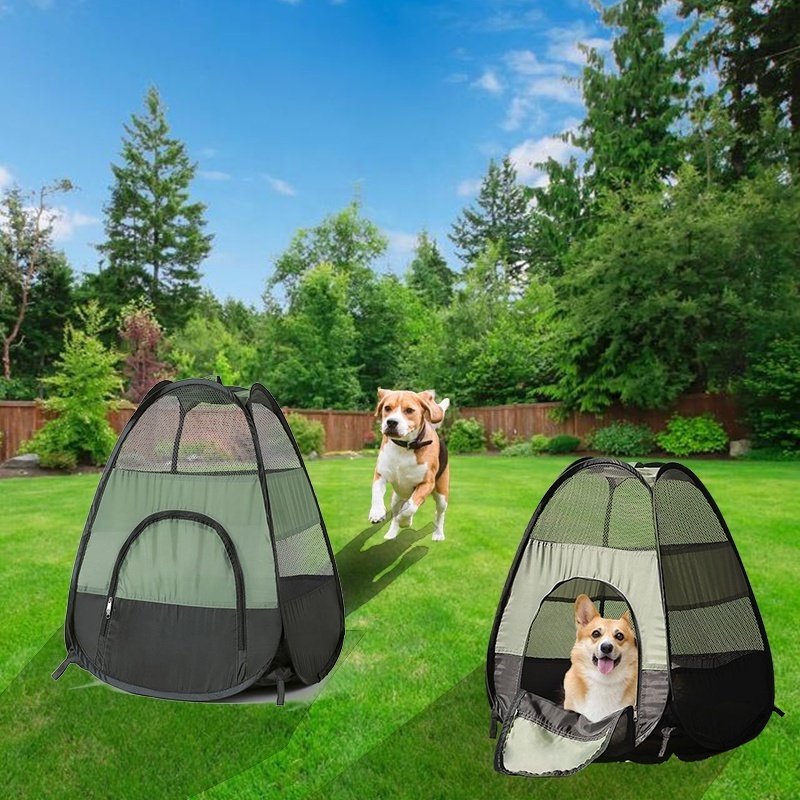 Pop up portable pet playpen outdoor small animal pet cage Pop up kennel for dog puppy