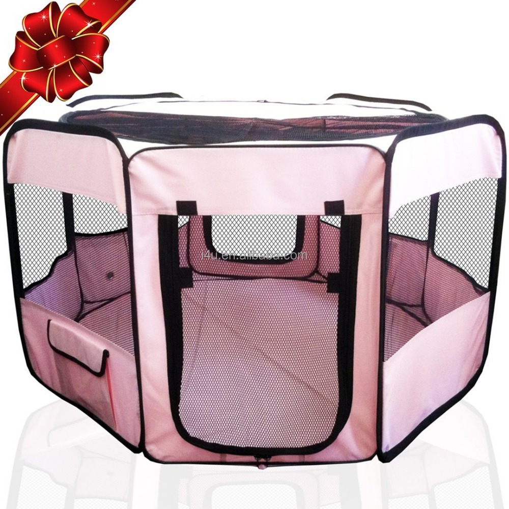 Indoor OR Outdoor Pink Pet Playpen Cage Suitable for Dog Cat  Rabbit Puppy, Hamster or Guinea Pig