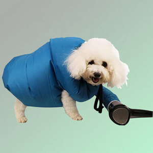 Sustainable Pet Drying Coat for Dogs Cats Fast Dog Drying Bag with Stereo Blow Dry Bath Grooming Eco-Friendly Pet Drying Clothes