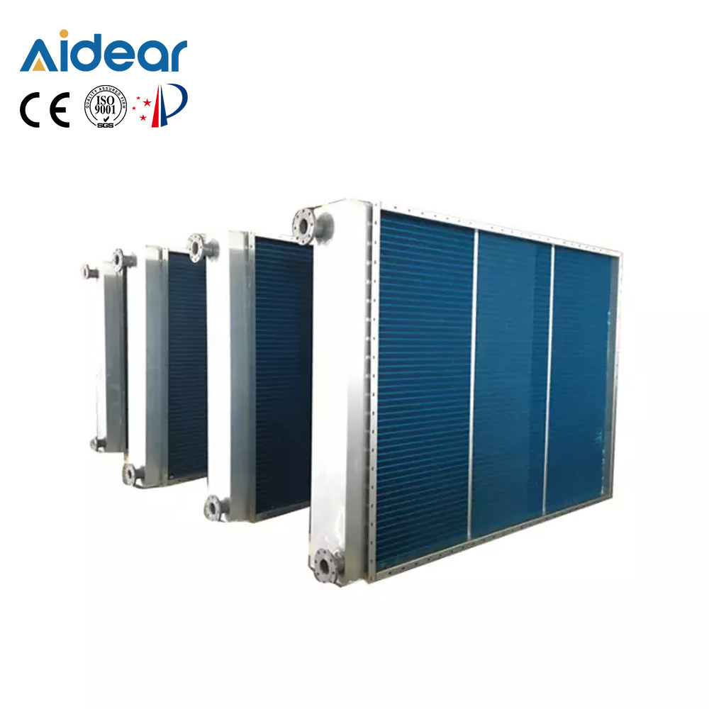 Aidear Stainless steel tube aluminum fin coil heat exchanger coil cooper tube fin heat exchanger for HVAC