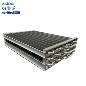 Stainless Steel Copper Finned Aluminum Tube Fin Tube Type ahu Heat Exchanger coil