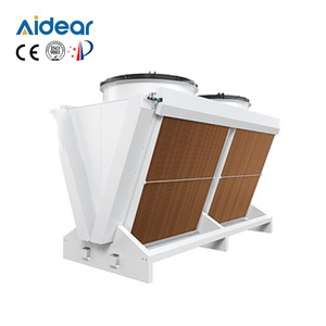 Aidear Gold fin dry cooler copper tube condenser cooling coil with fan