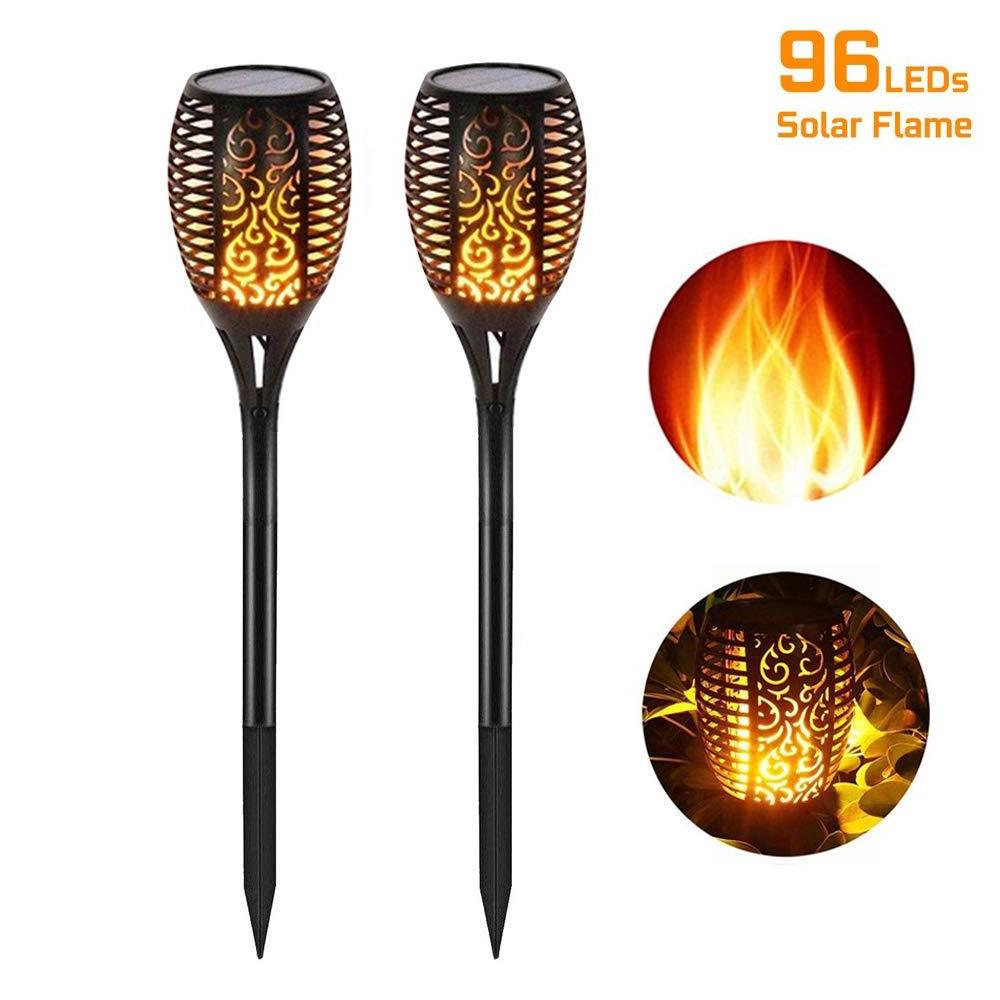 Solar garden light waterproof 96 LED Outdoor Dancing Flickering Torches flame 3528 Solar garden lamp