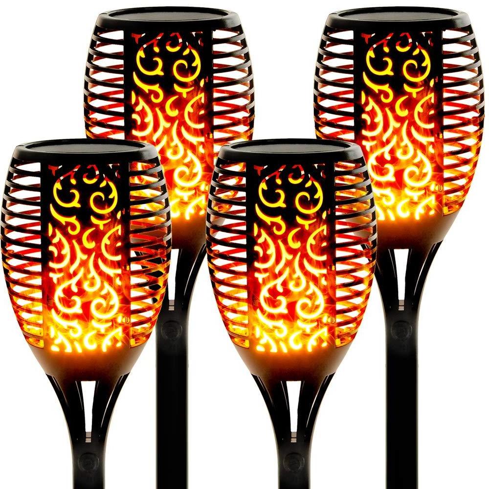 Widely Used Superior Quality Solar Flower Lights Garden Outdoor 96led Solar Tiki Torch LED Energy Saving 80 ABS Luces Solares