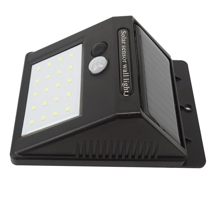 Hot Sale 18650 Rechargeable Battery Powered Waterproof IP65 Small 20 led PIR Motion Solar Sensor Wall Light