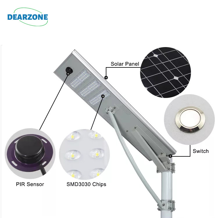 Solar Street Light 100w 150w 200w 250w Solar Lamps Outdoor Aluminium Housing for Road