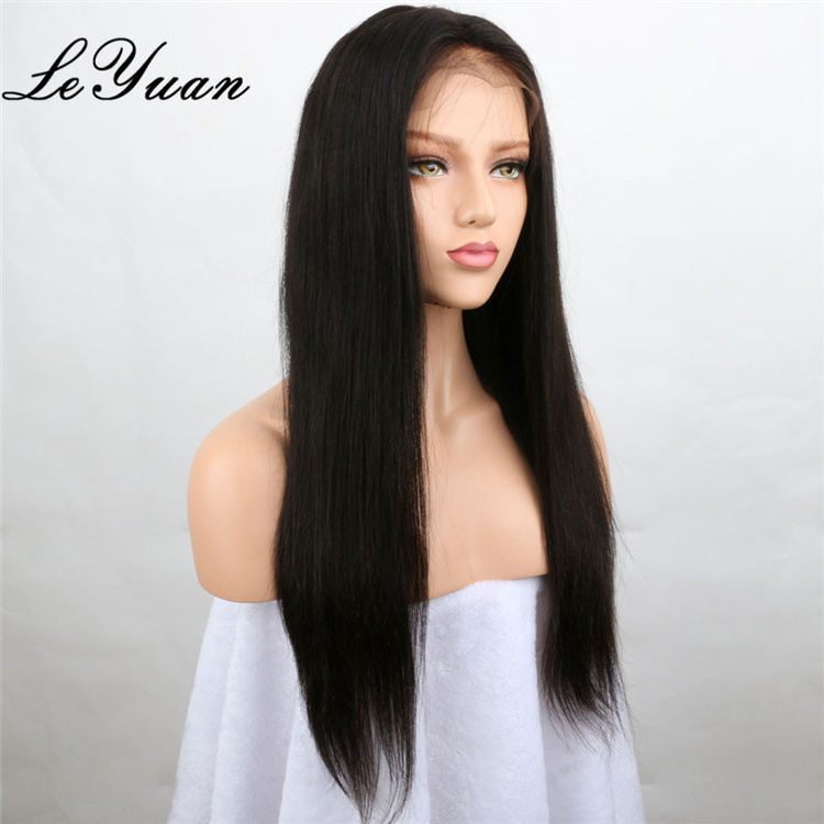 20 inches 30 inches human hair cheap virgin unprocessed aliexpress 130% density natural hairline braided brazilian full lace wig