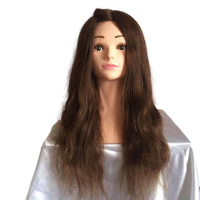 Wholesale beauty salon equipment female mannequin 100% human hair barber training head