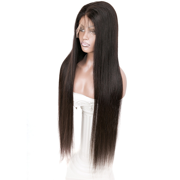 10a grade peruvian 40 inch full lace human cuticle aligned raw virgin hair 100% natural wigs