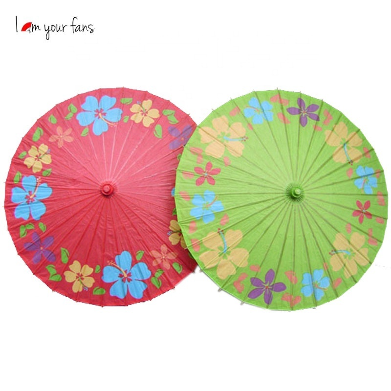 Chinese Japanese Children DIY Drawing Umbrella Wedding Decoration Photo Props White Parasol Paper Umbrellas for Crafts