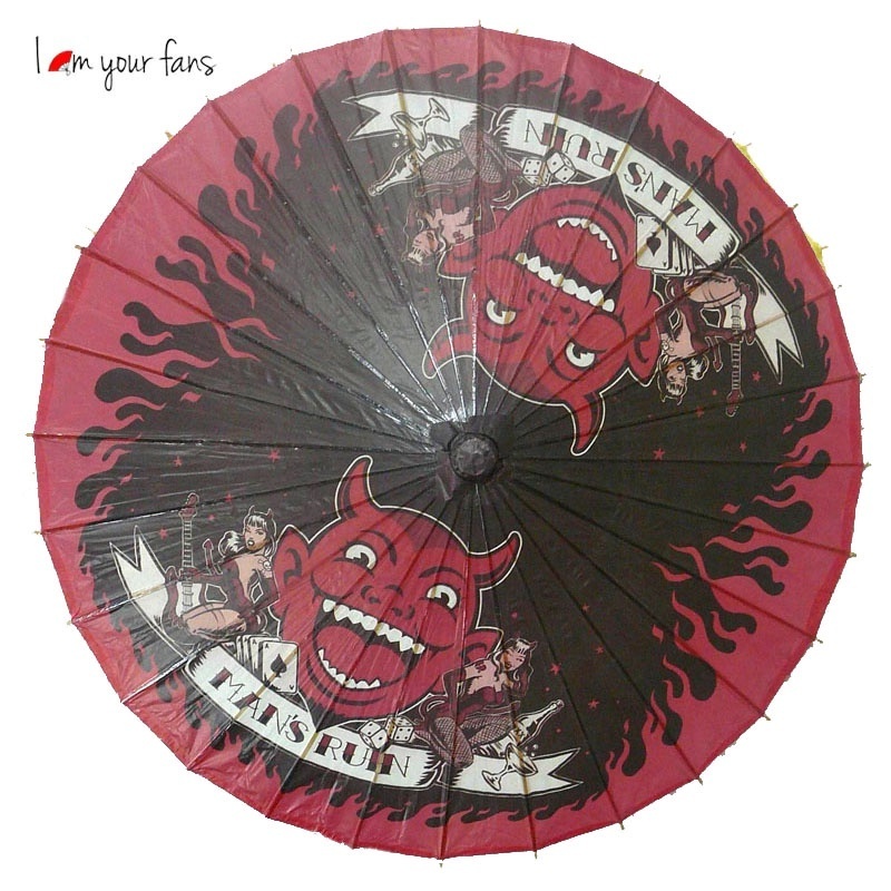 Chinese Classical Style Decorative Flower Oil Paper Umbrel Bamboo Craft Silk Cloth Umbrella