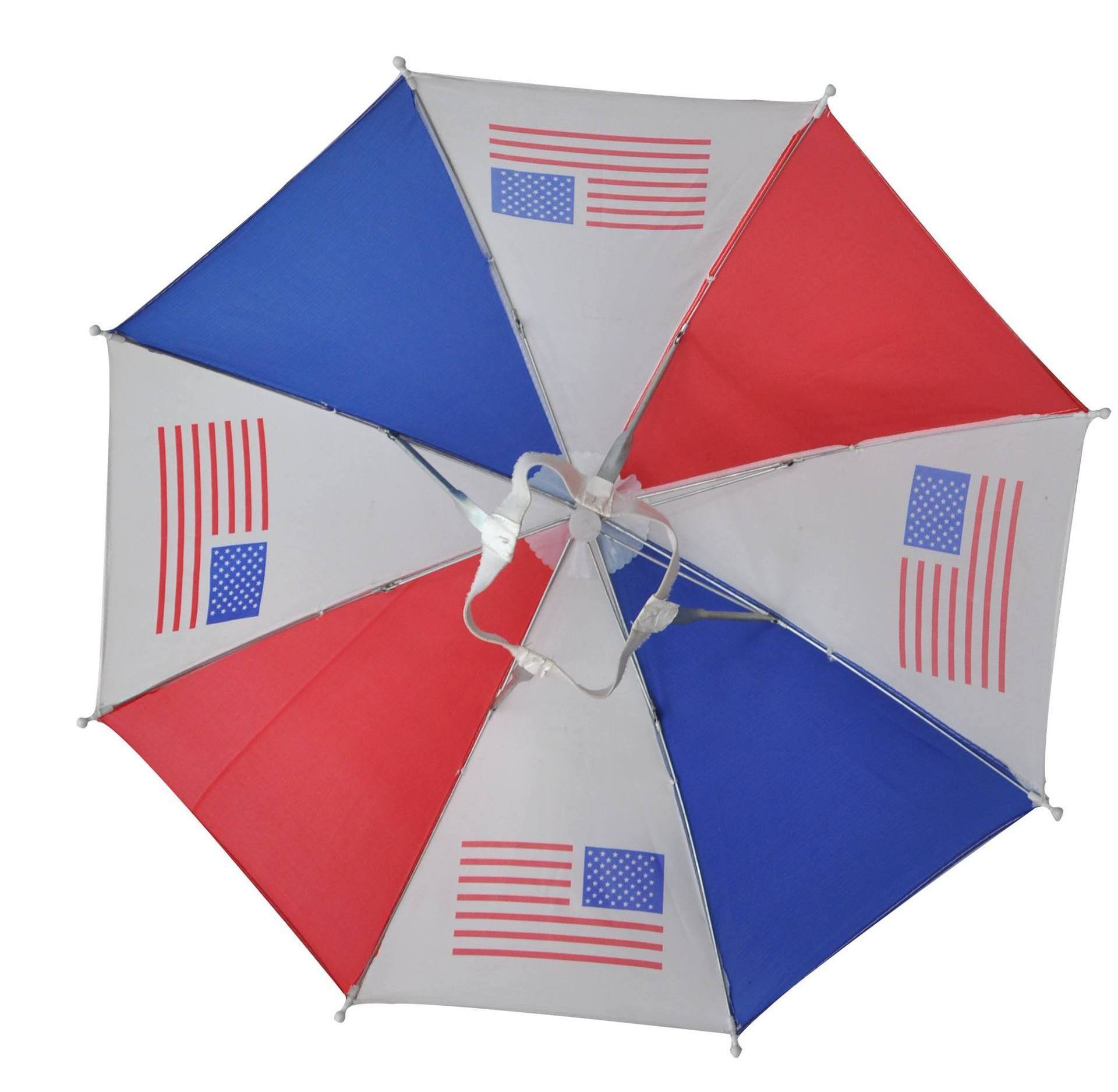 Wholesale Polyester Sun Rainbow Umbrella Hat Customized Umbrella Hat For Children And Adults