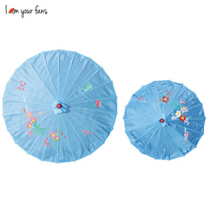 [I AM YOUR FANS ]DIA60CM DIA80CM Bamboo Frame Fabric Cheap wedding party decoration umbrella Chinese Umbrella