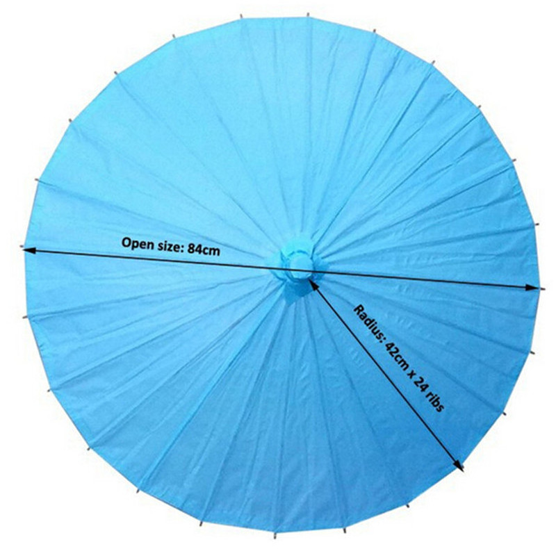 [I AM YOUR FANS ]Cheap Paper  Chinese Umbrella 84cm Wedding Decoration Gift Child Drawing Bamboo Crafts