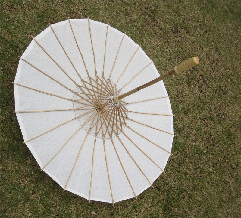 [I AM YOUR FANS ]Cheap Paper  Chinese Umbrella 84cm Wedding Decoration Gift Child Drawing Bamboo Crafts