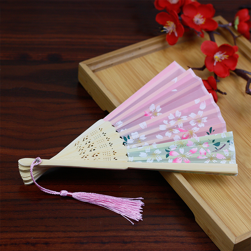 [I AM YOUR FANS] Sufficient Stock! 12 Designs Lady Bamboo Hand Traditional Print Wonderful Japanese Silk Folding Fan