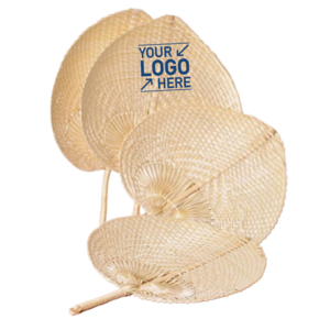 Natural Color Bamboo Raffia Handheld Fan Summer Traditional Chinese Craft Palm Leaf Straw Cane Rattan Woven Hand Fans