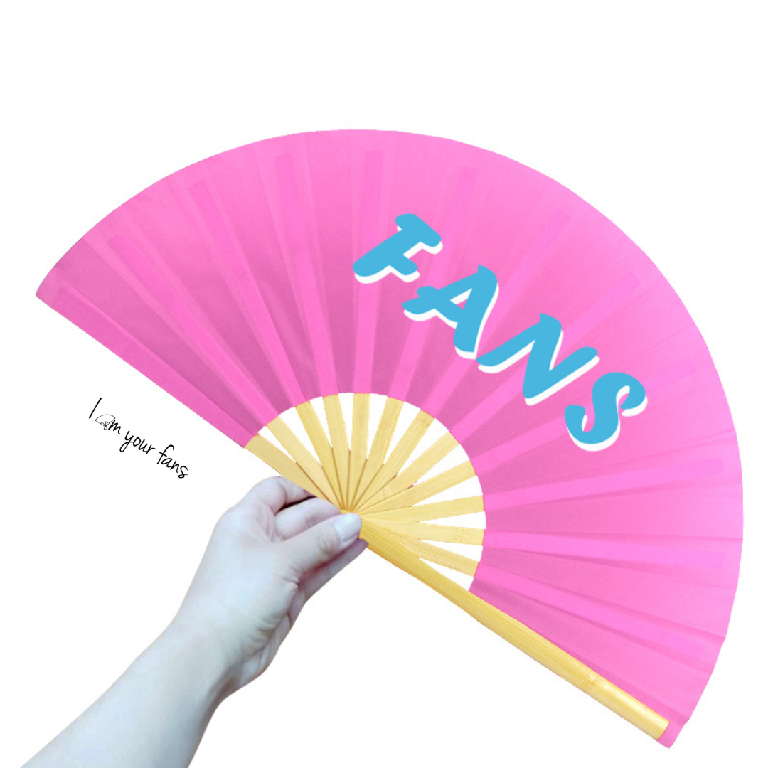 Chinese Kung Fu Tai Chi Hand Fan Clack Stain Bamboo Folding Held Fans For Party