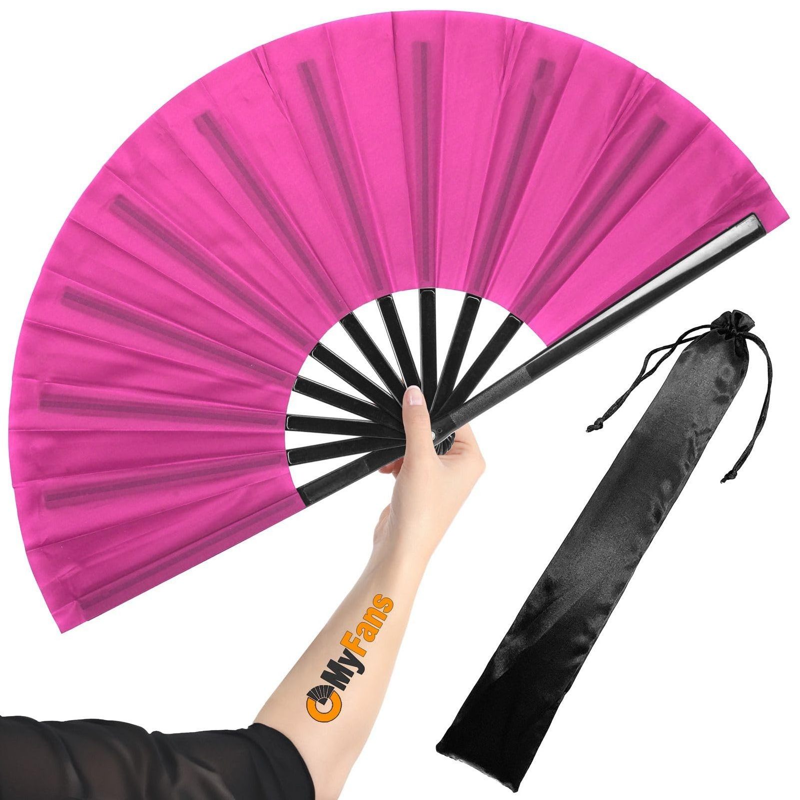 Chinese Kung Fu Tai Chi Hand Fan 13inch 33cm Hand Folding Craft Fan for Advertising