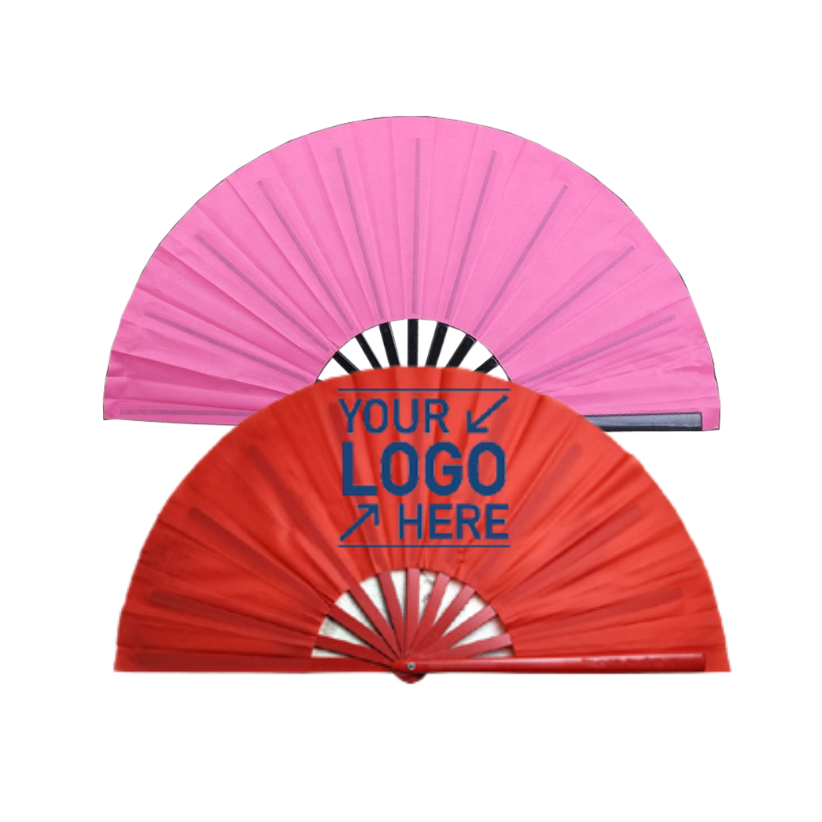 Rave Design Personalised Fans Printed Portable Bamboo UV Satin Fan Held Large Hand Folding Fan