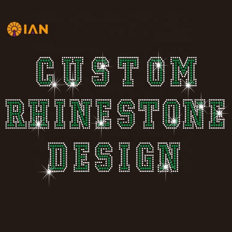 Custom Religious Bling Costume Rhinestone Transfer Iron On Crystal Motif Hot Fix rhinestones heat transfers